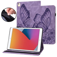 Big Butterfly Embossed Smart Leather Tablet Case, For iPad 10.2 2020 / Air 2019, For iPad Air 2 / 9.7 2018&2017, For iPad mini 2024 / mini 6, For iPad mini 2019 / 4 / 3 / 2 / 1, For iPad Pro 11 2022 / 2021&2020 / Air 2020 / 11 2024