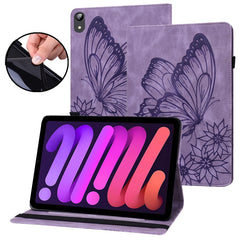 Big Butterfly Embossed Smart Leather Tablet Case, For iPad 10.2 2020 / Air 2019, For iPad Air 2 / 9.7 2018&2017, For iPad mini 2024 / mini 6, For iPad mini 2019 / 4 / 3 / 2 / 1, For iPad Pro 11 2022 / 2021&2020 / Air 2020 / 11 2024