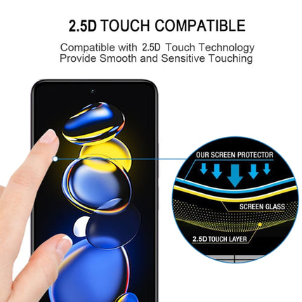 25 PCS Full Glue Cover Screen Protector Tempered Glass Film, For Xiaomi Redmi Note 11T Pro/11T Pro+ (25 PCS)