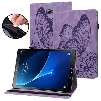 Big Butterfly Embossed Leather Tablet Case, For Samsung Galaxy Tab S7 T870, For Samsung Galaxy Tab S8, For Samsung Galaxy Tab S5e T720/T725, For Samsung Galaxy Tab A 10.1 2016 T580/T585