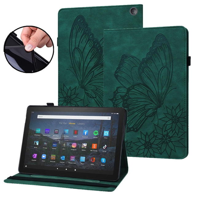 Big Butterfly Embossed Smart Leather Tablet Case, For Amazon Kindle Fire HD 10 / 10 Plus 2021, For Amazon Kindle Fire HD 8 2018/2017/2016/2015, For Amazon Kindle Fire HD 8 2020 / 8 Plus, For Amazon Kindle Fire HD 10 2019 / 2017