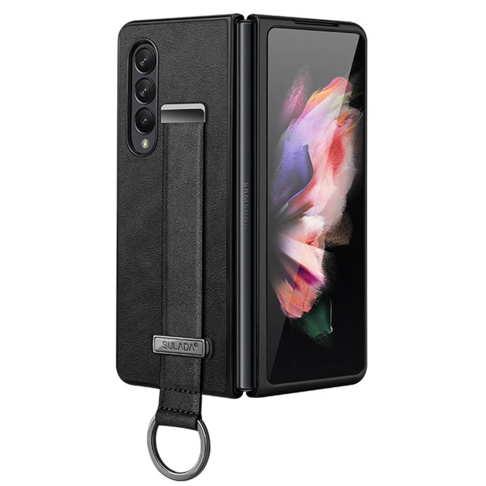 SULADA Cool Series - Funda para teléfono con textura de cuero y policarbonato, a prueba de golpes, para Samsung Galaxy Z Fold3 5G, para iPhone 12, para iPhone 13, para Samsung Galaxy S22 5G, para Samsung Galaxy Z Fold2