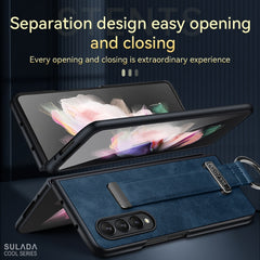 SULADA Cool Series PC + Leather Texture Skin Feel Shockproof Phone Case, For Samsung Galaxy Z Fold3 5G, For iPhone 12, For iPhone 13, For Samsung Galaxy S22 5G, For Samsung Galaxy Z Fold2