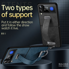 SULADA Cool Series PC + Leather Texture Skin Feel Shockproof Phone Case, For Samsung Galaxy Z Flip3, For iPhone 12 Pro, For iPhone 12 Pro Max, For iPhone 13 Pro, For iPhone 13 Pro Max