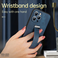 SULADA Cool Series PC + Leather Texture Skin Feel Shockproof Phone Case