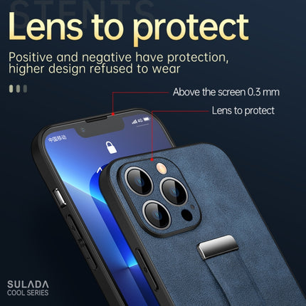 SULADA Cool Series - Funda para teléfono con textura de cuero y policarbonato, a prueba de golpes, para Samsung Galaxy S22+ 5G, para Samsung Galaxy S22 Ultra 5G