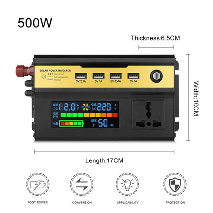 8896 500W Car Smart Multi-functional Digital Display Inverter