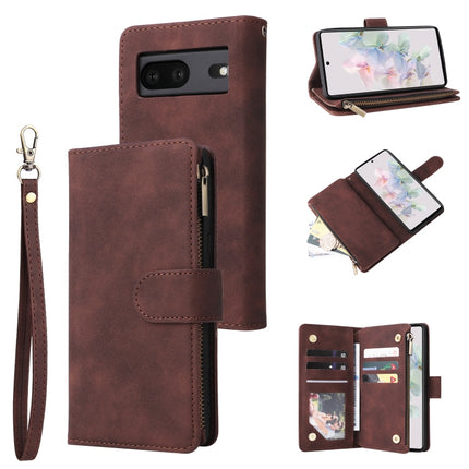 Multifunctional Frosted Zipper Wallet Leather Phone Case, For Google Pixel 6a, For Google Pixel 7 5G, For Google Pixel 7 Pro 5G, For Xiaomi Redmi Note 11 Pro International