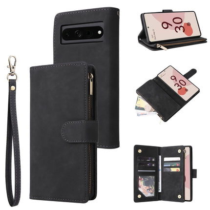 Multifunctional Frosted Zipper Wallet Leather Phone Case, For Google Pixel 6a, For Google Pixel 7 5G, For Google Pixel 7 Pro 5G, For Xiaomi Redmi Note 11 Pro International