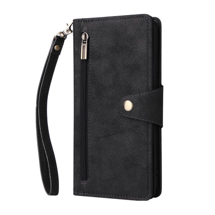 Rivet Buckle 9 Cards Three Fold Leather Phone Case, For OnePlus Nord N10 5G, For Samsung Galaxy Note20, For OnePlus 10 Pro 5G, For Samsung Galaxy A23 4G