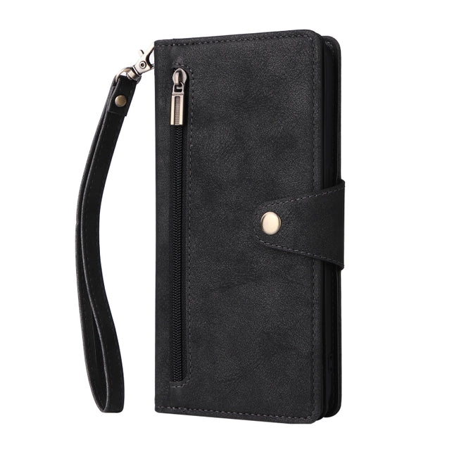 Rivet Buckle 9 Cards Three Fold Leather Phone Case, For OnePlus Nord N10 5G, For Samsung Galaxy Note20, For OnePlus 10 Pro 5G, For Samsung Galaxy A23 4G