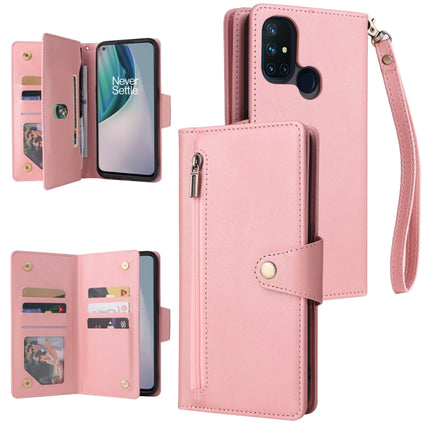Rivet Buckle 9 Cards Three Fold Leather Phone Case, For OnePlus Nord N10 5G, For Samsung Galaxy Note20, For OnePlus 10 Pro 5G, For Samsung Galaxy A23 4G