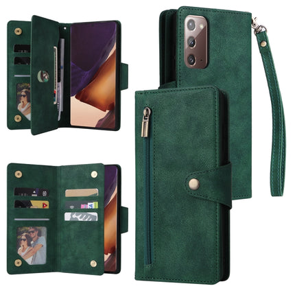 Rivet Buckle 9 Cards Three Fold Leather Phone Case, For OnePlus Nord N10 5G, For Samsung Galaxy Note20, For OnePlus 10 Pro 5G, For Samsung Galaxy A23 4G