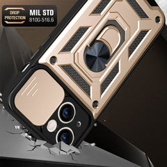 Sliding Camera Cover Design TPU+PC Phone Case