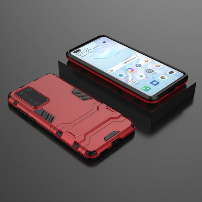 PC + TPU Shockproof Protective Case with Holder, For Huawei P40, For Huawei P40 Pro, For OPPO A91, For OPPO Reno3