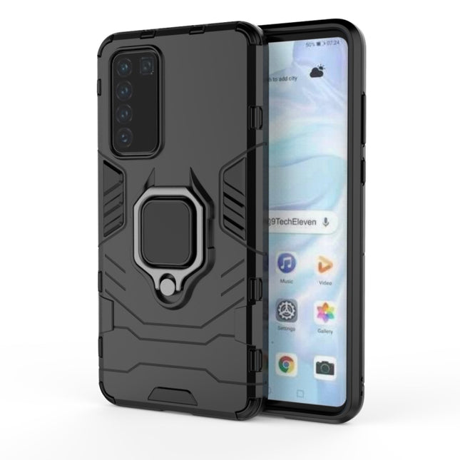 PC + TPU Shockproof Protective Case with Magnetic Ring Holder, For Huawei P40, For OPPO Reno3