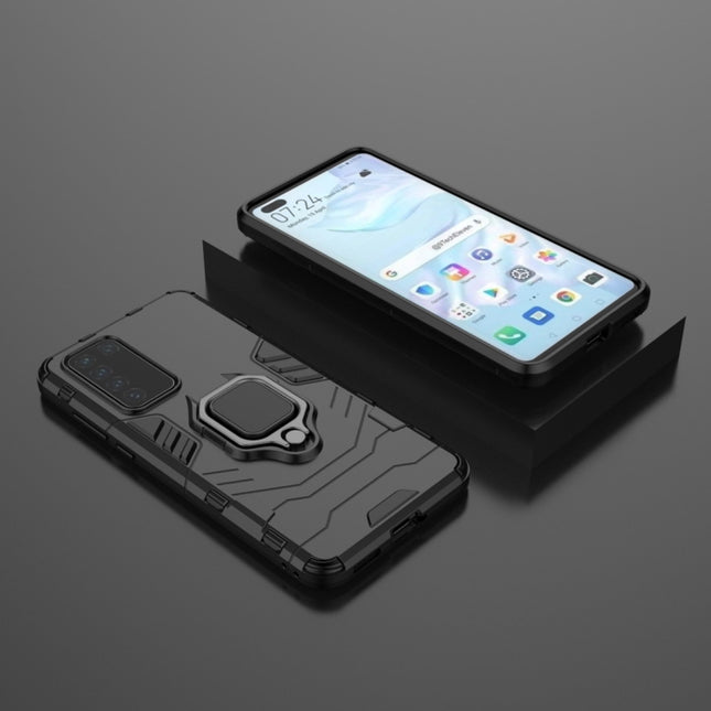PC + TPU Shockproof Protective Case with Magnetic Ring Holder, For Huawei P40, For OPPO Reno3