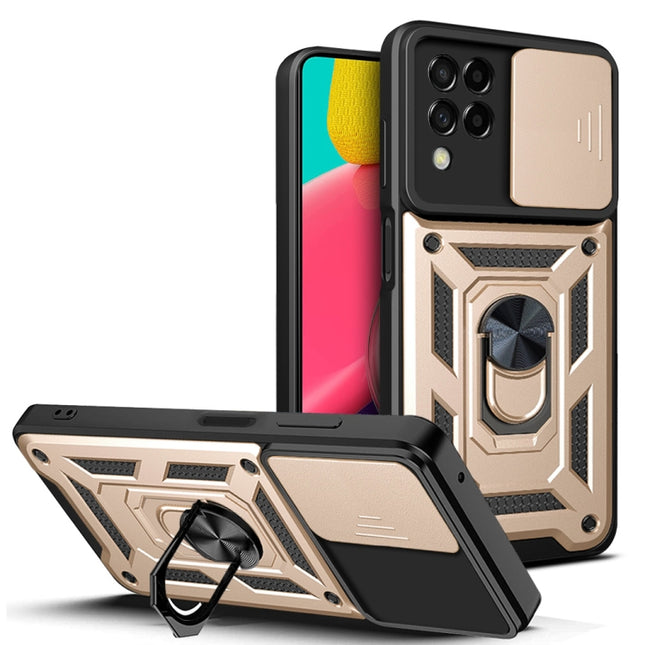 Sliding Camera Cover Design TPU + PC Phone Case, For Samsung Galaxy M53 5G