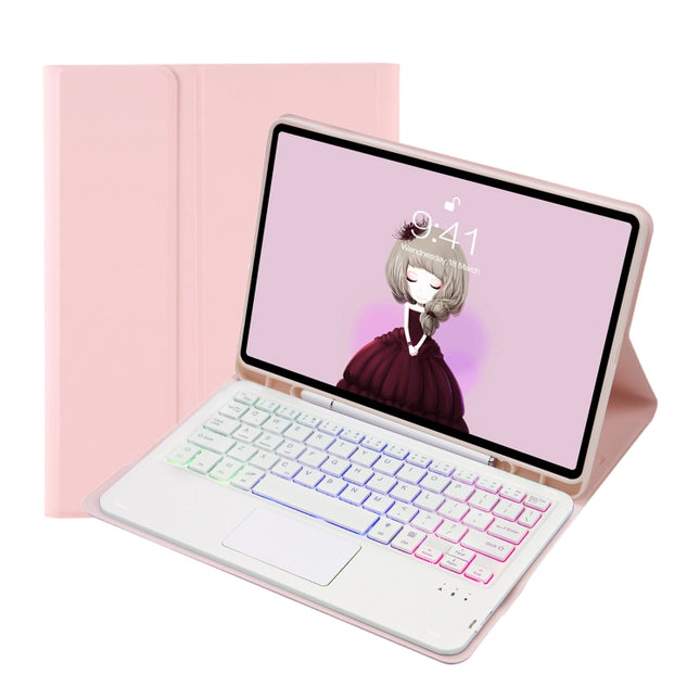 A700B-AS Candy Color Backlight Bluetooth Keyboard Leather Tablet Case, For Samsung Galaxy Tab S8 / S7, For Samsung Galaxy Tab A8 10.5 (2021), For Samsung Galaxy Tab S6 Lite