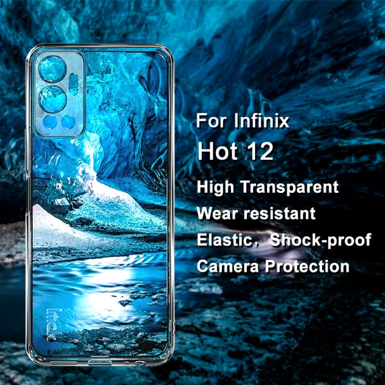imak UX-5 Series Transparent Shockproof TPU Phone Case, For Infinix Hot 12, For Infinix Hot 12i, For Tecno Spark 6 Go