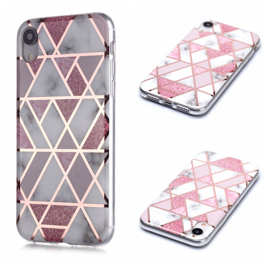 Plating Marble Pattern Soft TPU Protective Case, For iPhone XR, For iPhone 7 Plus / 8 Plus, For iPhone 7 / 8, For iPhone 6 Plus / 6s Plus, For iPhone 6 / 6s