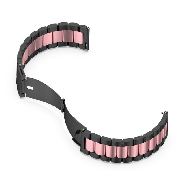 Three-bead Metal Steel Watch Band, For Huawei GT 3 Pro 46mm