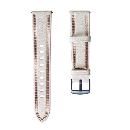 Tricolor Stitching Genuine Leather Watch Band, For Huawei Watch GT 3