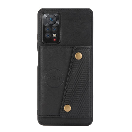 Double Buckle Card Slots Magnetic Phone Case, For Xiaomi Redmi Note 11 Pro, For Xiaomi Redmi Note 11 /Note 11S 4G