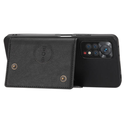 Double Buckle Card Slots Magnetic Phone Case, For Xiaomi Redmi Note 11 Pro, For Xiaomi Redmi Note 11 /Note 11S 4G