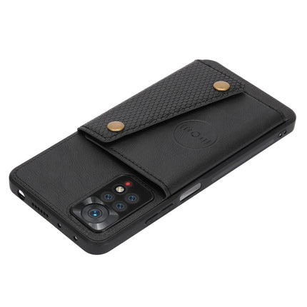 Double Buckle Card Slots Magnetic Phone Case, For Xiaomi Redmi Note 11 Pro, For Xiaomi Redmi Note 11 /Note 11S 4G