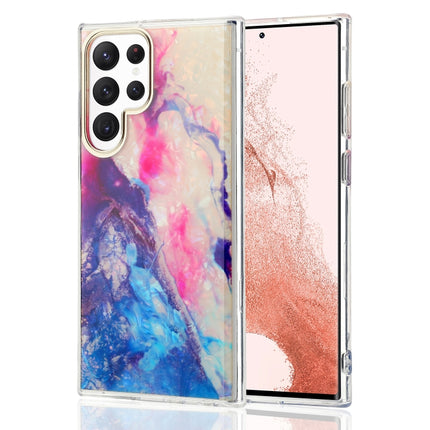 Electroplating Shell Texture Phone Case, For Samsung Galaxy S22 Ultra 5G