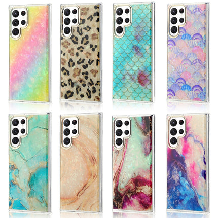 Electroplating Shell Texture Phone Case, For Samsung Galaxy S22 Ultra 5G