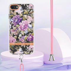 Flowers Series TPU Phone Case with Lanyard, For iPhone SE 2022/SE 2020/8/7, For Motorola Moto G Stylus 2022 4G, For Motorola Moto G31/G41, For Motorola Moto G51 5G, For Motorola Moto G71 5G