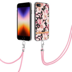 Flowers Series TPU Phone Case with Lanyard, For iPhone SE 2022/SE 2020/8/7, For Motorola Moto G Stylus 2022 4G, For Motorola Moto G31/G41, For Motorola Moto G51 5G, For Motorola Moto G71 5G