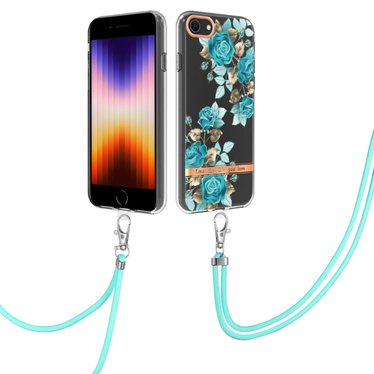 TPU-Telefonhülle der Flowers-Serie mit Trageband, für iPhone SE 2022/SE 2020/8/7, für Motorola Moto G Stylus 2022 4G, für Motorola Moto G31/G41, für Motorola Moto G51 5G, für Motorola Moto G71 5G
