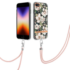 Flowers Series TPU Phone Case with Lanyard, For iPhone SE 2022/SE 2020/8/7, For Motorola Moto G Stylus 2022 4G, For Motorola Moto G31/G41, For Motorola Moto G51 5G, For Motorola Moto G71 5G