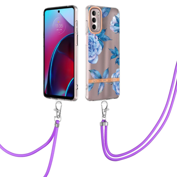 TPU-Telefonhülle der Flowers-Serie mit Trageband, für iPhone SE 2022/SE 2020/8/7, für Motorola Moto G Stylus 2022 4G, für Motorola Moto G31/G41, für Motorola Moto G51 5G, für Motorola Moto G71 5G