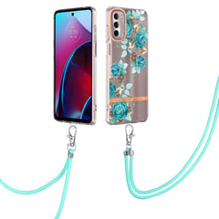 Flowers Series TPU Phone Case with Lanyard, For iPhone SE 2022/SE 2020/8/7, For Motorola Moto G Stylus 2022 4G, For Motorola Moto G31/G41, For Motorola Moto G51 5G, For Motorola Moto G71 5G