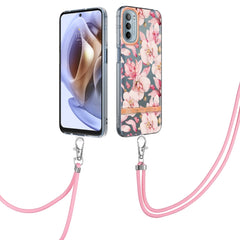 Flowers Series TPU Phone Case with Lanyard, For iPhone SE 2022/SE 2020/8/7, For Motorola Moto G Stylus 2022 4G, For Motorola Moto G31/G41, For Motorola Moto G51 5G, For Motorola Moto G71 5G