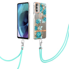 Flowers Series TPU Phone Case with Lanyard, For iPhone SE 2022/SE 2020/8/7, For Motorola Moto G Stylus 2022 4G, For Motorola Moto G31/G41, For Motorola Moto G51 5G, For Motorola Moto G71 5G