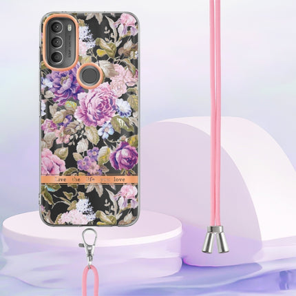 Flowers Series TPU Phone Case with Lanyard