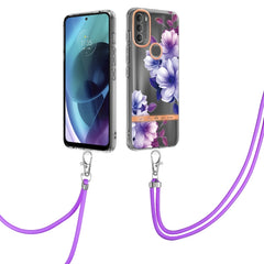 Flowers Series TPU Phone Case with Lanyard, For iPhone SE 2022/SE 2020/8/7, For Motorola Moto G Stylus 2022 4G, For Motorola Moto G31/G41, For Motorola Moto G51 5G, For Motorola Moto G71 5G