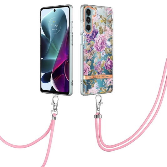 Flowers Series TPU Phone Case with Lanyard, For Motorola Moto G200, For Nokia G20/G10, For Nokia G21/G11, For OnePlus N20 5G, For OPPO Realme 9 Pro+ 5G