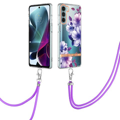 Flowers Series TPU Phone Case with Lanyard, For Motorola Moto G200, For Nokia G20/G10, For Nokia G21/G11, For OnePlus N20 5G, For OPPO Realme 9 Pro+ 5G