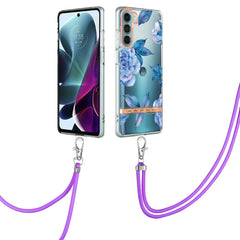 Flowers Series TPU Phone Case with Lanyard, For Motorola Moto G200, For Nokia G20/G10, For Nokia G21/G11, For OnePlus N20 5G, For OPPO Realme 9 Pro+ 5G