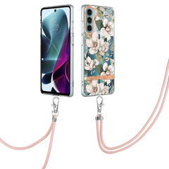 Flowers Series TPU Phone Case with Lanyard, For Motorola Moto G200, For Nokia G20/G10, For Nokia G21/G11, For OnePlus N20 5G, For OPPO Realme 9 Pro+ 5G