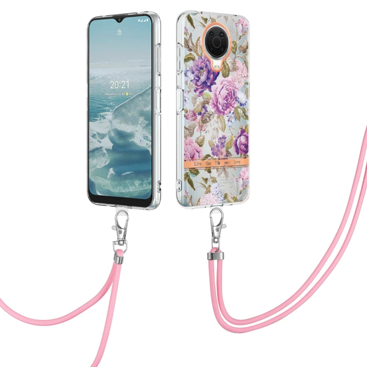 Flowers Series TPU Phone Case with Lanyard