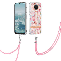 Flowers Series TPU Phone Case with Lanyard, For Motorola Moto G200, For Nokia G20/G10, For Nokia G21/G11, For OnePlus N20 5G, For OPPO Realme 9 Pro+ 5G