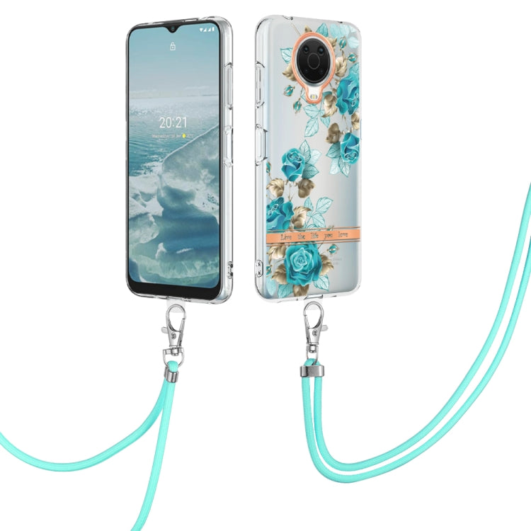 Flowers Series TPU Phone Case with Lanyard