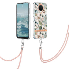 Flowers Series TPU Phone Case with Lanyard, For Motorola Moto G200, For Nokia G20/G10, For Nokia G21/G11, For OnePlus N20 5G, For OPPO Realme 9 Pro+ 5G